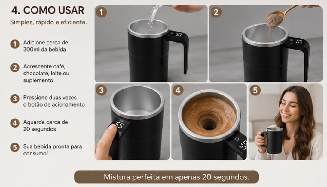 Caneca Magnética Inteligente Premium